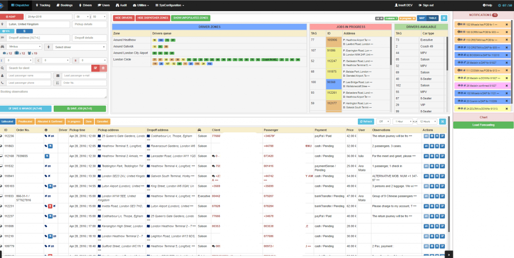 Car Dispatch System