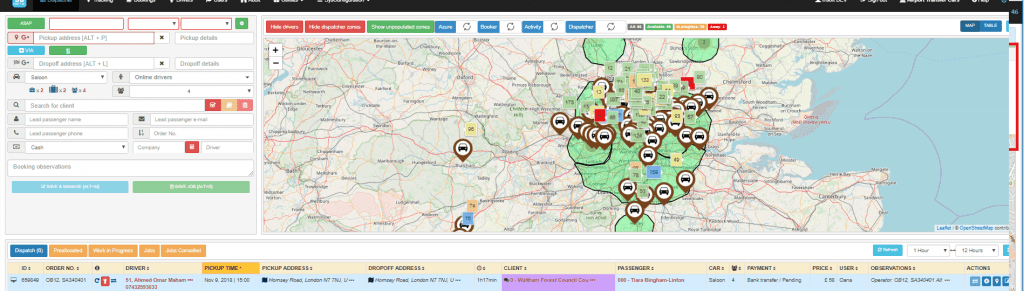 INSOFTDEV | Taxi Dispatch System | Recording Drivers Actions.