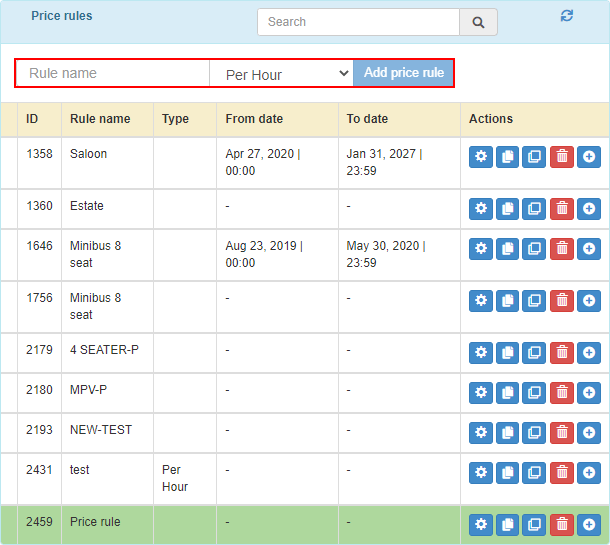 INSOFTDEV Price rules management