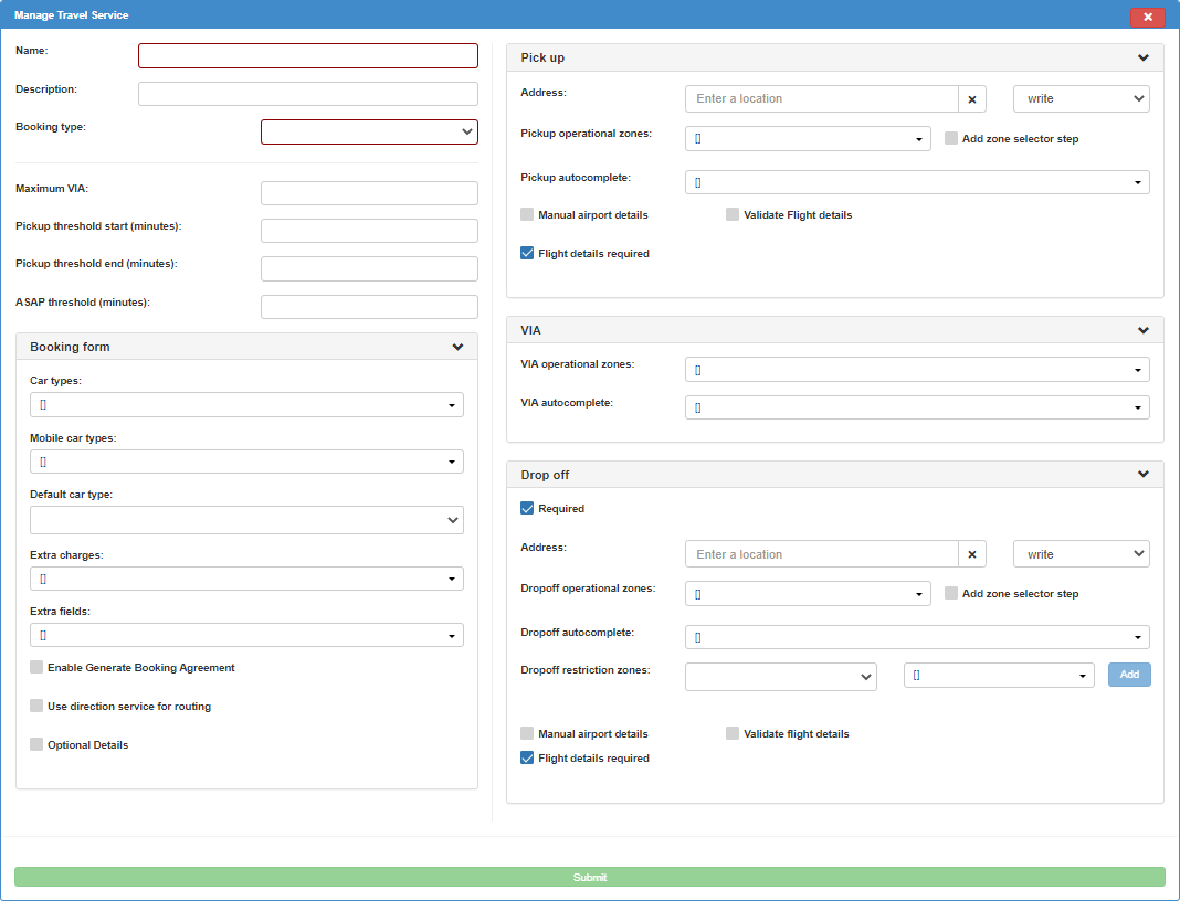 INSOFTDEV Dispatch Travel Services