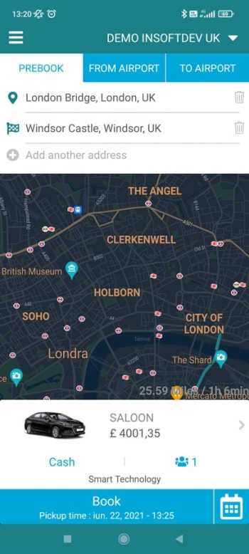 INSOFTDEV | Taxi Dispatch | White label customer apps